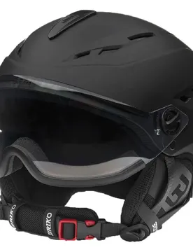 Casque Avec Visière Elio Photo Matt Black L unisex