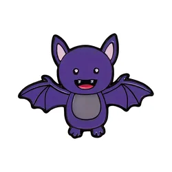 Cute Bat Pins Enamel Animal Brooch For Backpack Clothes Meta Pin Lapel Badge Fashion Friends Gifts