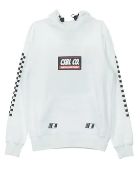 Felpa Cappuccio Uomo Downtown Hoody White/black - Cayler & Sons - FashionsVida
