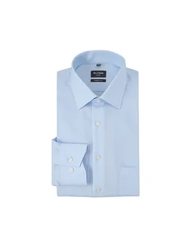 Chemise coupe moderne bleu clair 37 - Olymp - FashionsVida