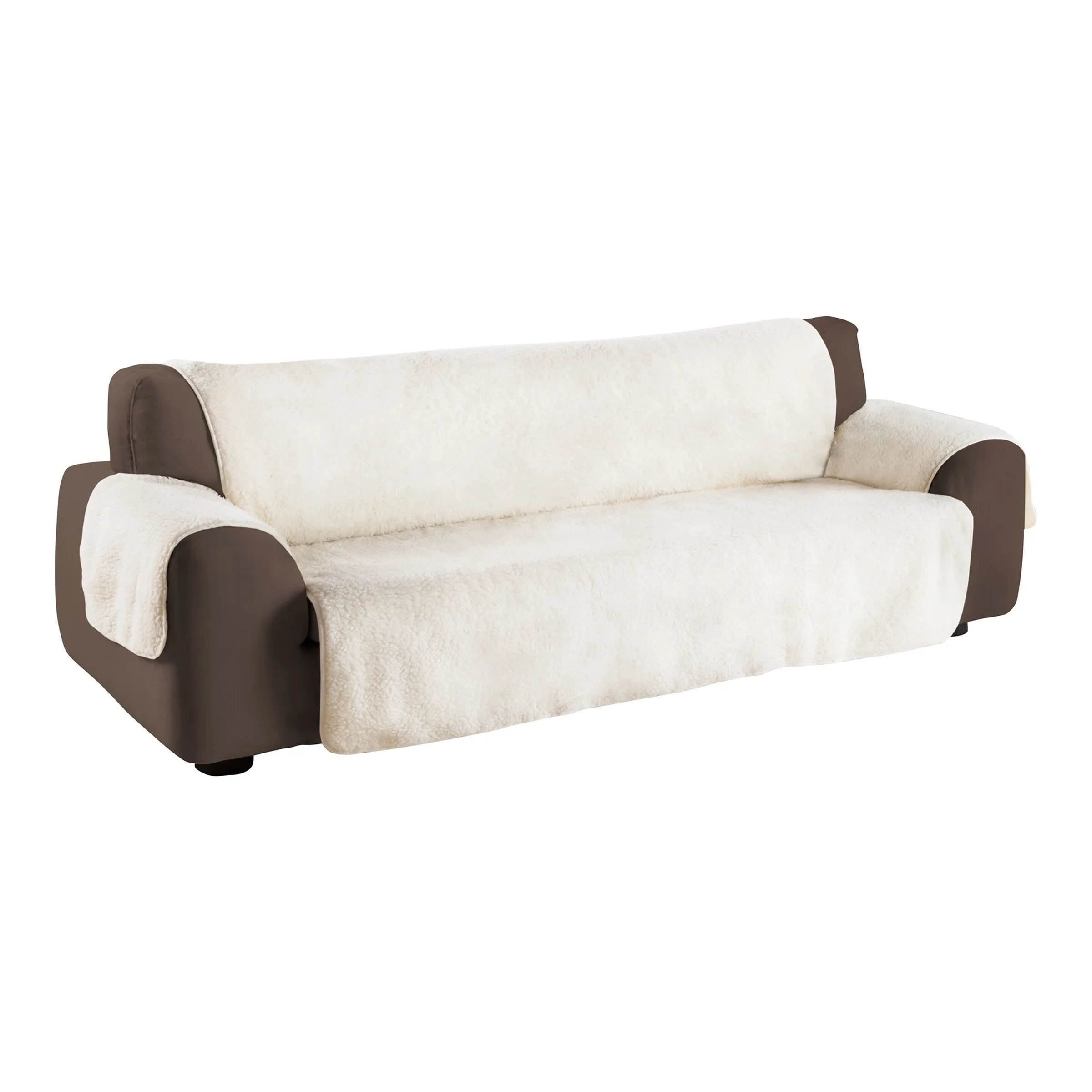 K&N Schurwolle Sofaschoner beige 1 - K&N Schurwolle - FashionsVida