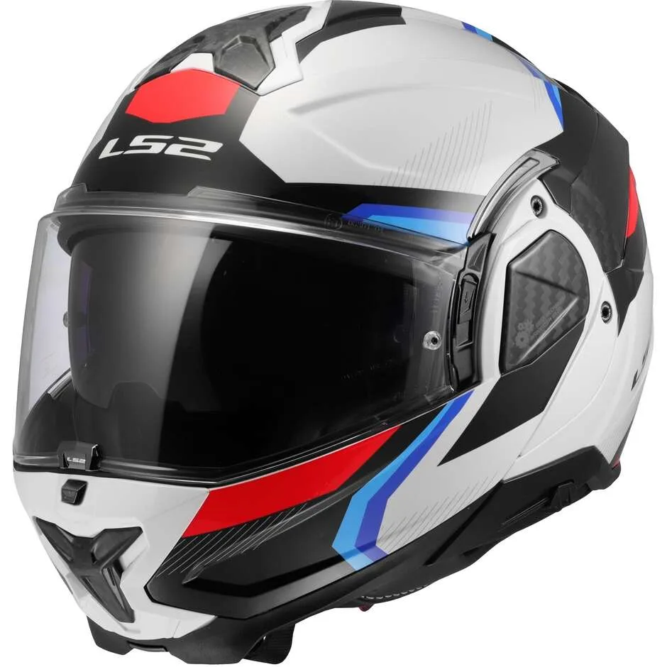 Casco Moto Modulare P/J FF910 ADVANT II TRIPLE Bianco Bl taglia S - LS2 - FashionsVida