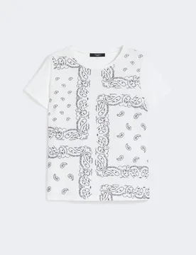 T-shirt in lino ricamato donna bianco - Max Mara - FashionsVida