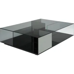 Mesa de centro rectangular de cristal Labirinto Natuzzi