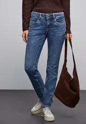 Jeans im Casual Fit female Blau