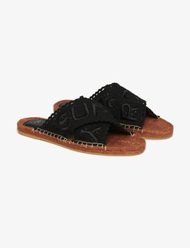 Superdry Damen Espadrilles mit überkreuzten Riemen Black - Größe: 40