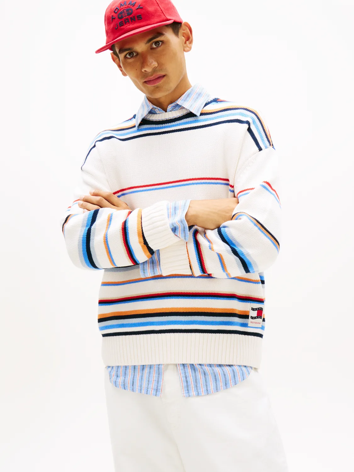 TJM 90S MULTI STRIPES SWEATER male - XXL - FashionsVida