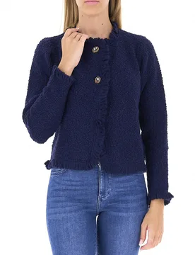 Cardigan misto lana BLU NAVY L - Kocca - FashionsVida