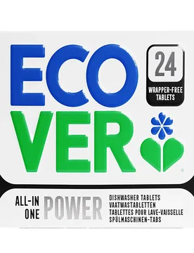 Wrapper Free All-In-One Power Dishwasher Tablets - 24 Tablets - Ecover - FashionsVida