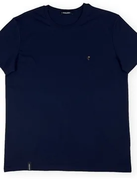 T-Shirts & Poloshirts T-Shirt Ay Caramba - Navy Eu S;Eu Xl Male - Organic Monkey - FashionsVida