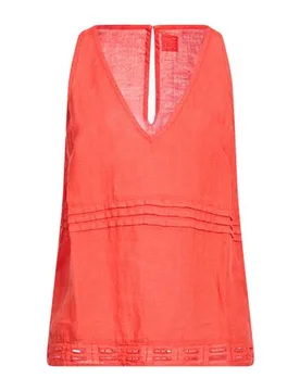 Top Damen Tomatenrot 36 Damen - 120% Lino - FashionsVida