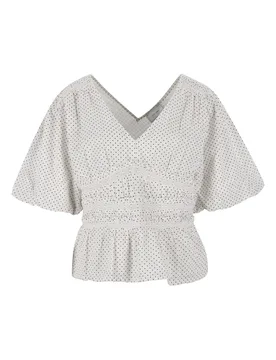 Sapura Mini Dot Blouse female - 38 - FashionsVida