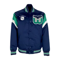 Giubbotto Bomber Uomo Nhl Heavyweight Satin Jacket Harwha Original Team Colors