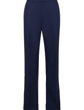 High-Rise Cotton Trousers - Women's