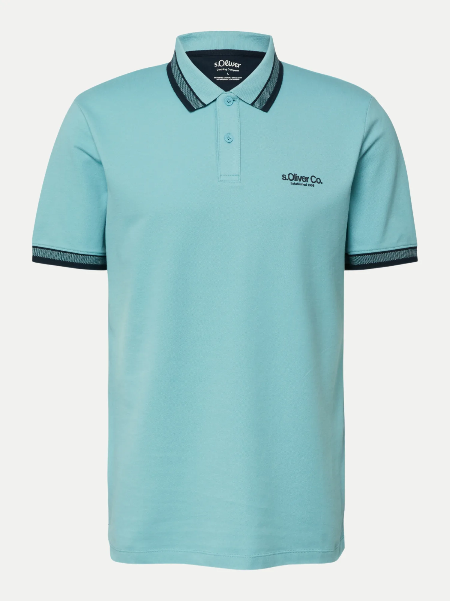 RED LABEL Regular-Fit Poloshirt Blau M - S. Oliver - FashionsVida