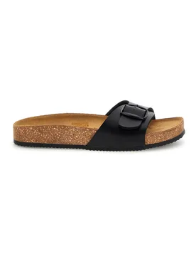 Ciabatte nero sottopiede in vera pelle 257A21030SR 38 - PITTARELLO TIERRA - FashionsVida