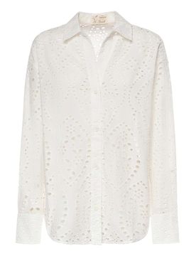 Camicia in pizzo sangallo di cotone