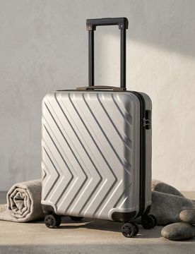 Valigia rigida da viaggio con ruote - grigio chiaro