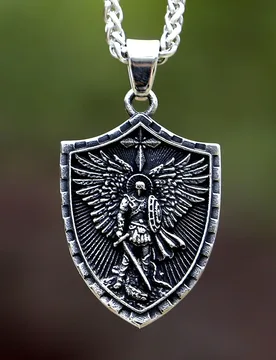 New Fashion Stainless Steel St Michael Medal Pendant Catholic Protect Religious Style Retro Vintage Jewelry free shipping - Aliexpress - FashionsVida
