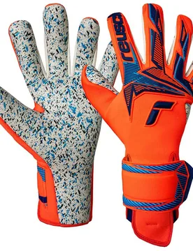 Gants De Gardien De But Attrakt Freegel Fusion Shocking Orange / Blue 9 unisex - Reusch - FashionsVida