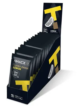 Bevanda Energetica Turbo On The Go In Scatola Monodose Limone 0g 12 Unità Black - Amacx - FashionsVida