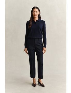Para mujer. 4150363 Pantalones de vestir Slim Fit fluidos (32), Casual, Clásico, Poliéster