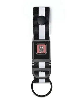 Portachiavi Mini Buckle Black - Chrome - FashionsVida