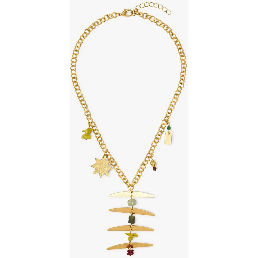 Collar de eslabones con abalorios decorativos - Parfois - FashionsVida