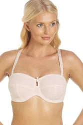 Strapless Underwired Multiway Bra - Beige - Size: 34C
