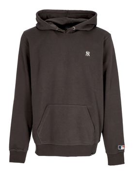 Felpa Leggera Cappuccio Uomo Mlb Base Runner Emb Helix Hoodie Neyyan Charcoal