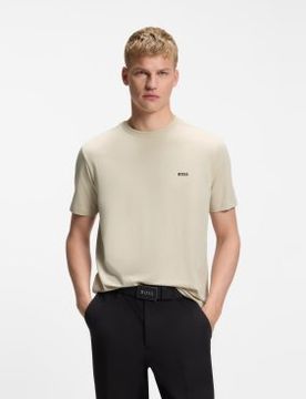 Para hombre. 50506373 Camiseta con Logo a Contraste (M), Casual, Algodón, Manga corta