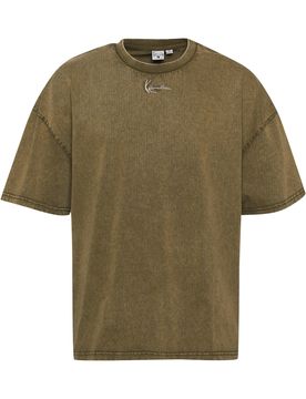 Karl Kani Camiseta oliva / blanco