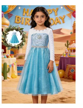Vestido de manga larga con malla y cuentas para niñas jóvenes, nuevo vestido casual adecuado para salidas, reuniones con amigos, fiestas de cumplea? - Shein - FashionsVida