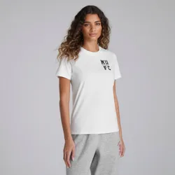 Manchester United Womens Varsity Back Print T-Shirt White XL