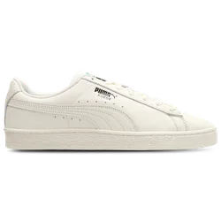 Suede Men's Sneakers - White - Size 8.5 - Leather - White - Size: 8.5