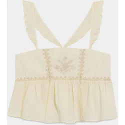 Top de mujer con detalles bordados