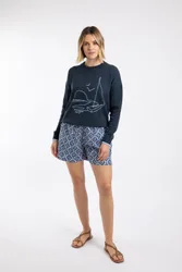 Isabella Womens Printed Double Cloth Shorts - - Size: 22