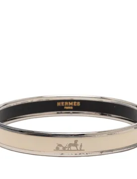 Narrow Enamel Caleche Bangle 70 - Hermès - FashionsVida