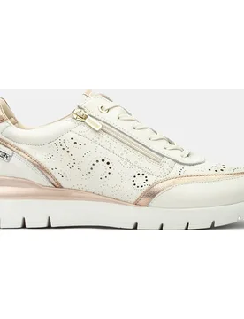 Zapatillas de mujer de piel con plantilla memory foam y suela extraligera - Pikolinos - FashionsVida