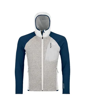 Veste polaire à capuche Classic Knit gris clair XXL - Ortovox - FashionsVida