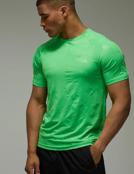 Herren Herren Aktiv Tarn Regulär Geschnittenes T-Shirt Bright Green Größe Small - boohooMAN - FashionsVida
