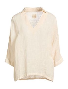 Lino Top Mujer Beige S Mujer