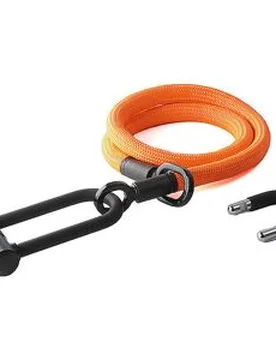 Bügelschloss mit Textilseil Eyelet 120 acid orange orange B - tex-lock - FashionsVida