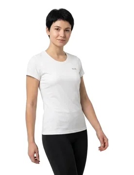 Active Tech Pique Uv Short Sleeve T-shirt Bright White XL Women - SLAM - FashionsVida