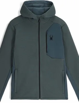 Fleecejacke mit Kapuze – Herren – Bandit Hooded Bandit Hooded Jacket Slate Blue für Herren Größe L Blau - Spyder - FashionsVida
