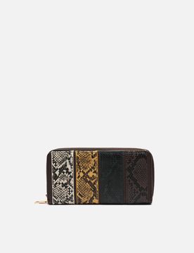 Toksa große Geldbörse mit Animal-Print