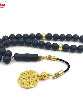 ALBASHAN Tasbih Men Black Matte agates stone muslim prayer beads islamic rosary 33 45 51 66 99 100 beads bracelets misbaha - Aliexpress - FashionsVida