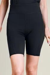 Women's High Waisted Active Shorts in Black Size: 16 - Black - Size: 16