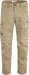 Pantalon léger et résistant de randonnée - Vidda Pro Lite Zip Off Trousers M Fossil en Coton - Taille XS/S - Beige