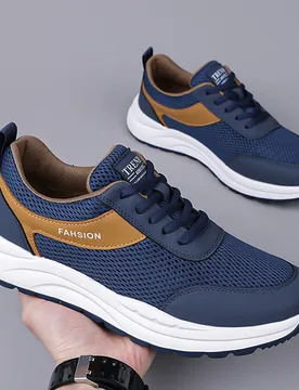 New Summer Men Casual Shoes Lightweight Lace-Up Flats Sneakers Men Luxury Breathable Mesh Walking Shoes Fashion Men Gym Footwear - Aliexpress - FashionsVida